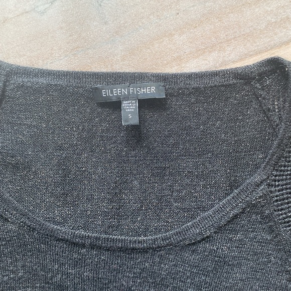 Eileen Fisher Merino Shimmer Tunic Sweater - Picture 5 of 7
